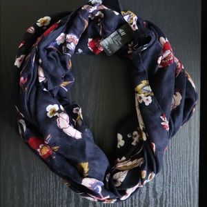H&M Infinity Floral Scarf Fall Colors